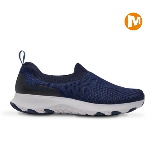 Pánské Tenisky Merrell Cloud Moc Knit Tmavě Blankyt (CZ. YWUQC)